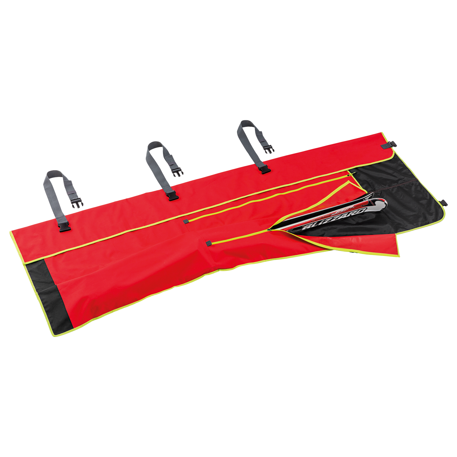 Leki Skisack mit Fächern für 3 Paar Alpinski - Wrap Bag - Skicase Skibag