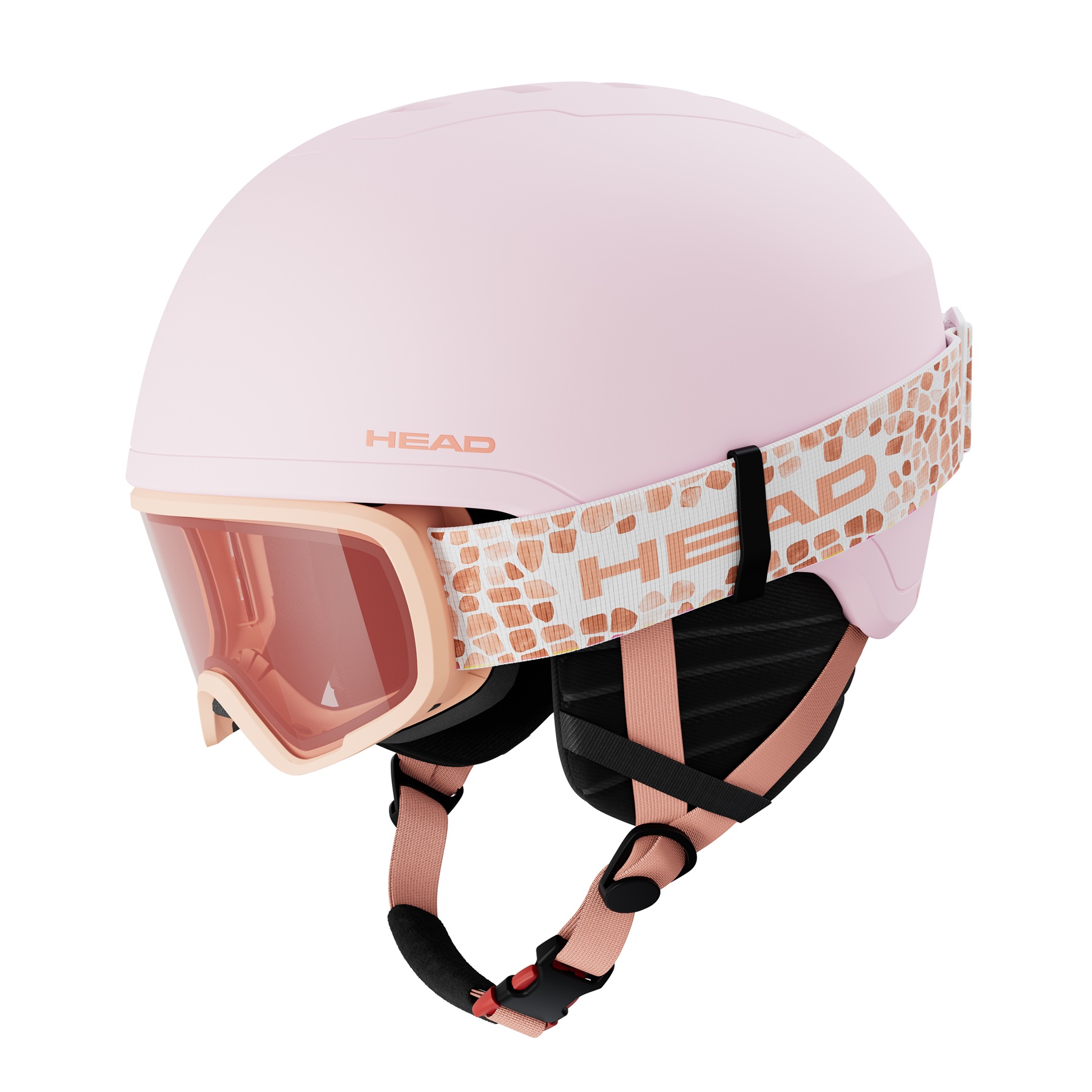 Head YUKI SET CANDY - Junior-Skihelm mit Brille