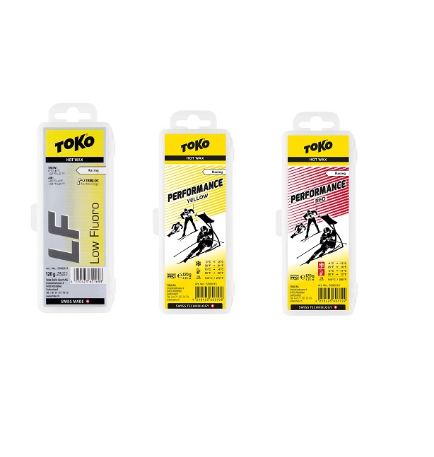 Toko LF Hot Wax Geel – 120g – Prestatiewas Voor Ski En Snowboard, Voor Natte Sneeuw, 0°C Tot -6°C