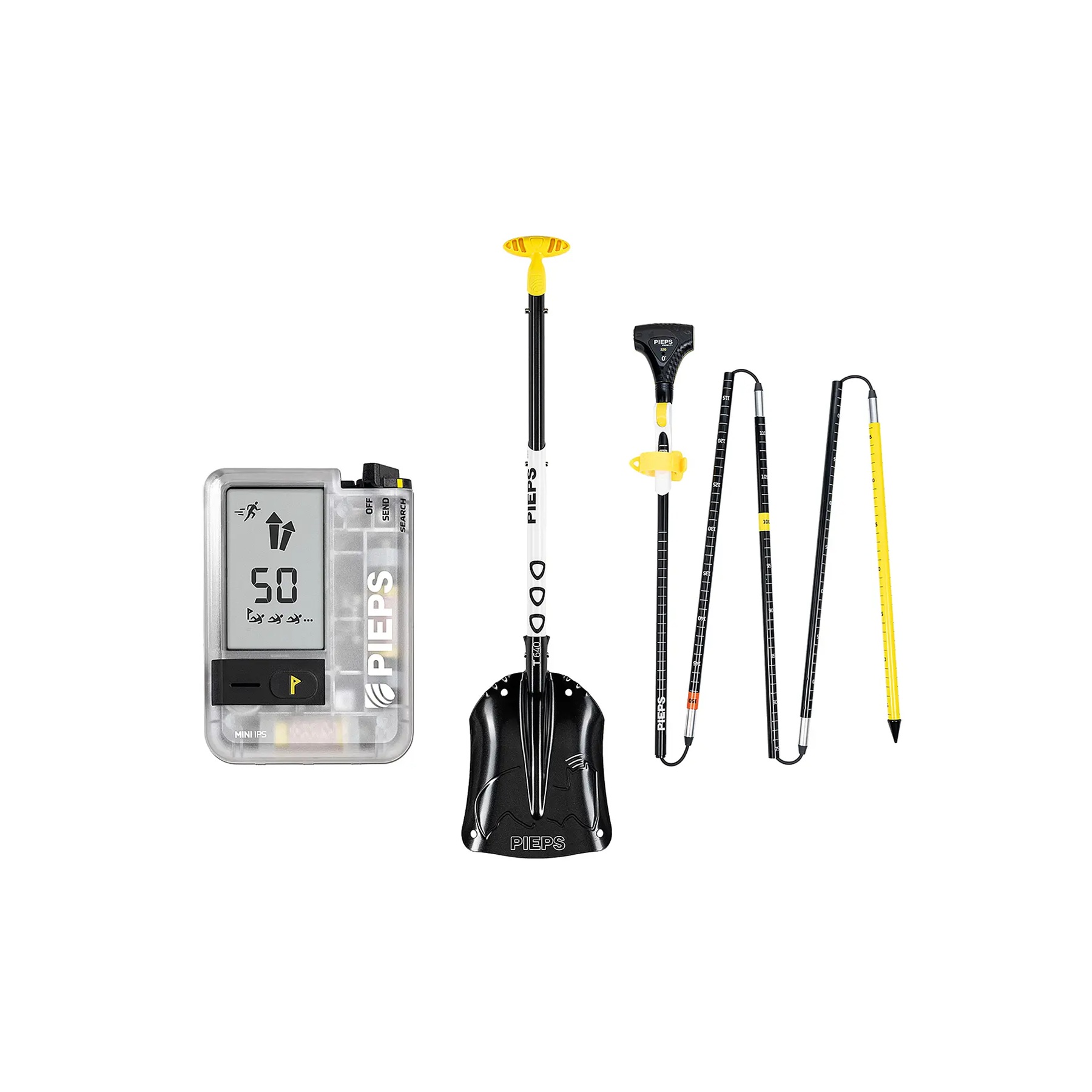 PIEPS SET ULTIMATE MINI IPS - LVS-Gerät/Schaufel/Sonde - Lawinenverschütteten-Suchgerät im Set
