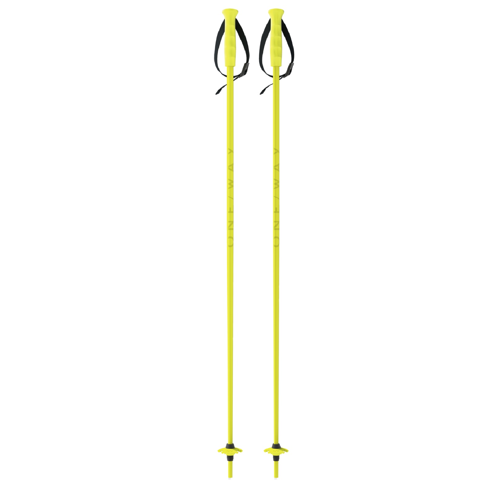 One Way JUNIOR NEON YELLOW - Skistöcke Alpin für Kinder