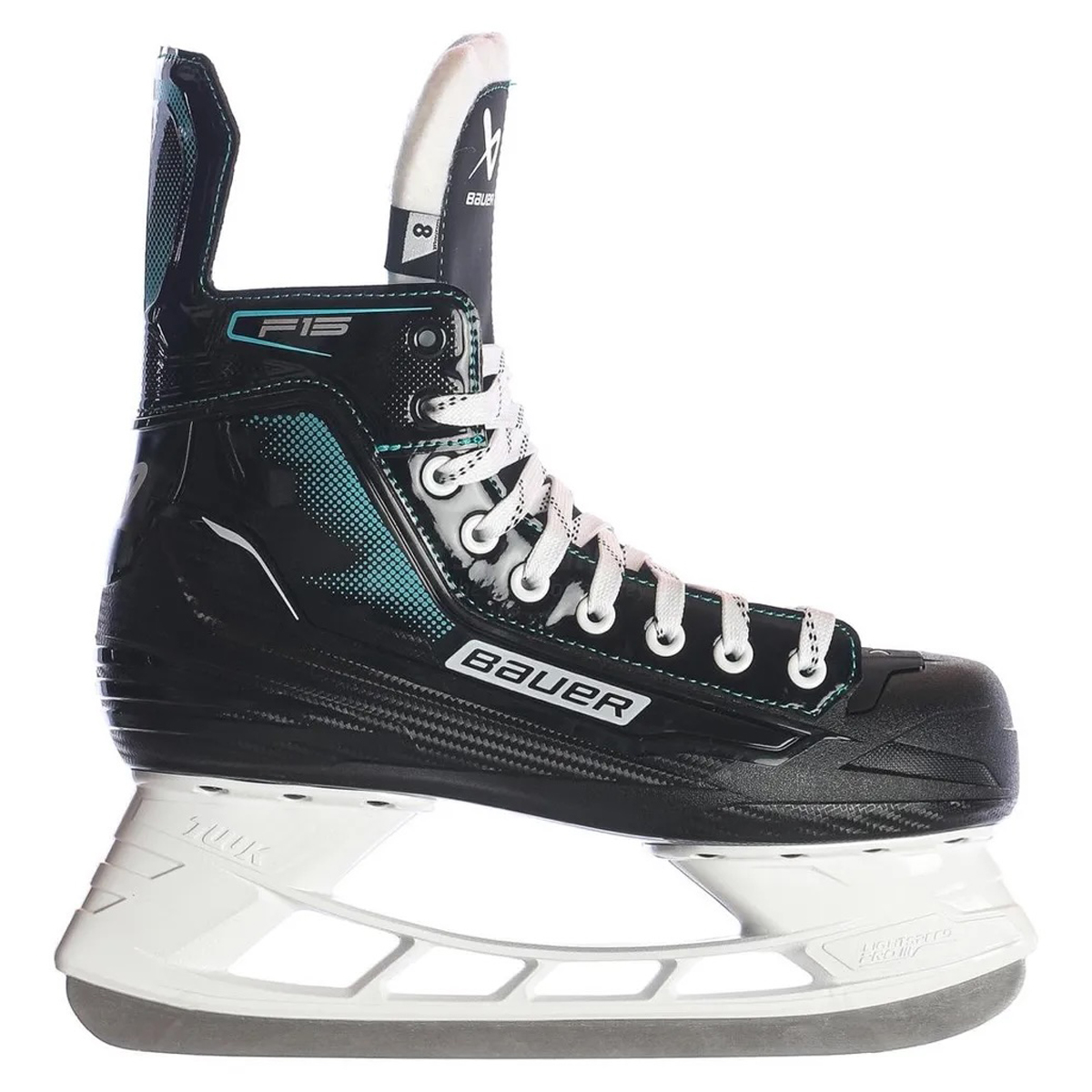 Bauer Supreme F15 Senior Schlittschuhe – Schwarz/Türkis