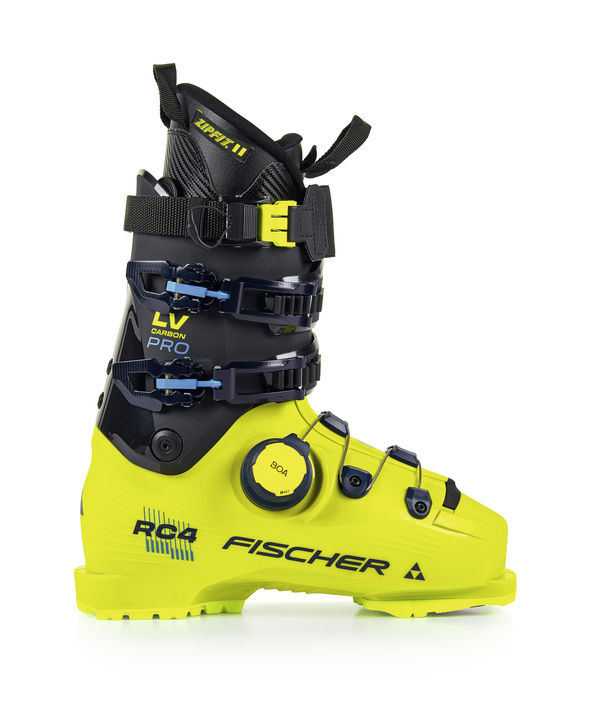 Fischer RC4 CARBON PRO LV BOA YELLOW/CARBON - Skischuhe für Herren