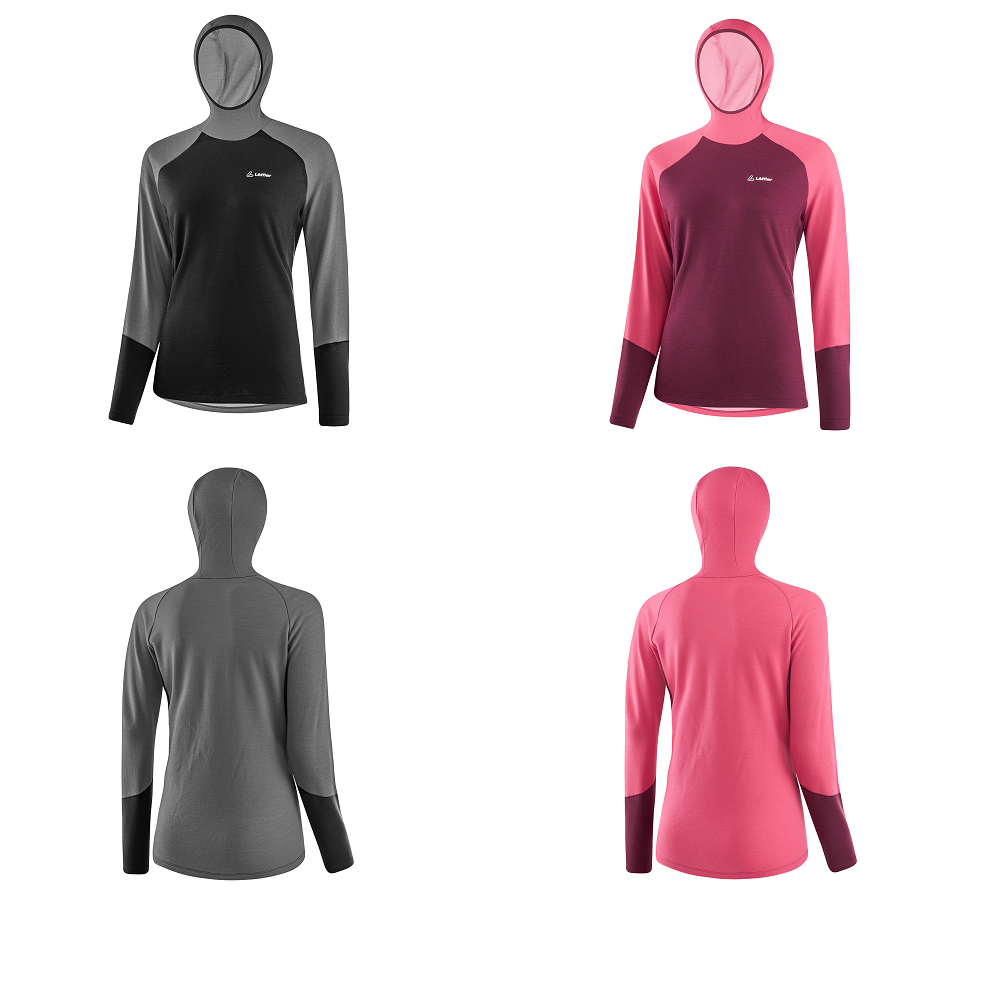 Löffler W HOODY TRANSTEX® MERINO - Kapuzenshirt für Damen