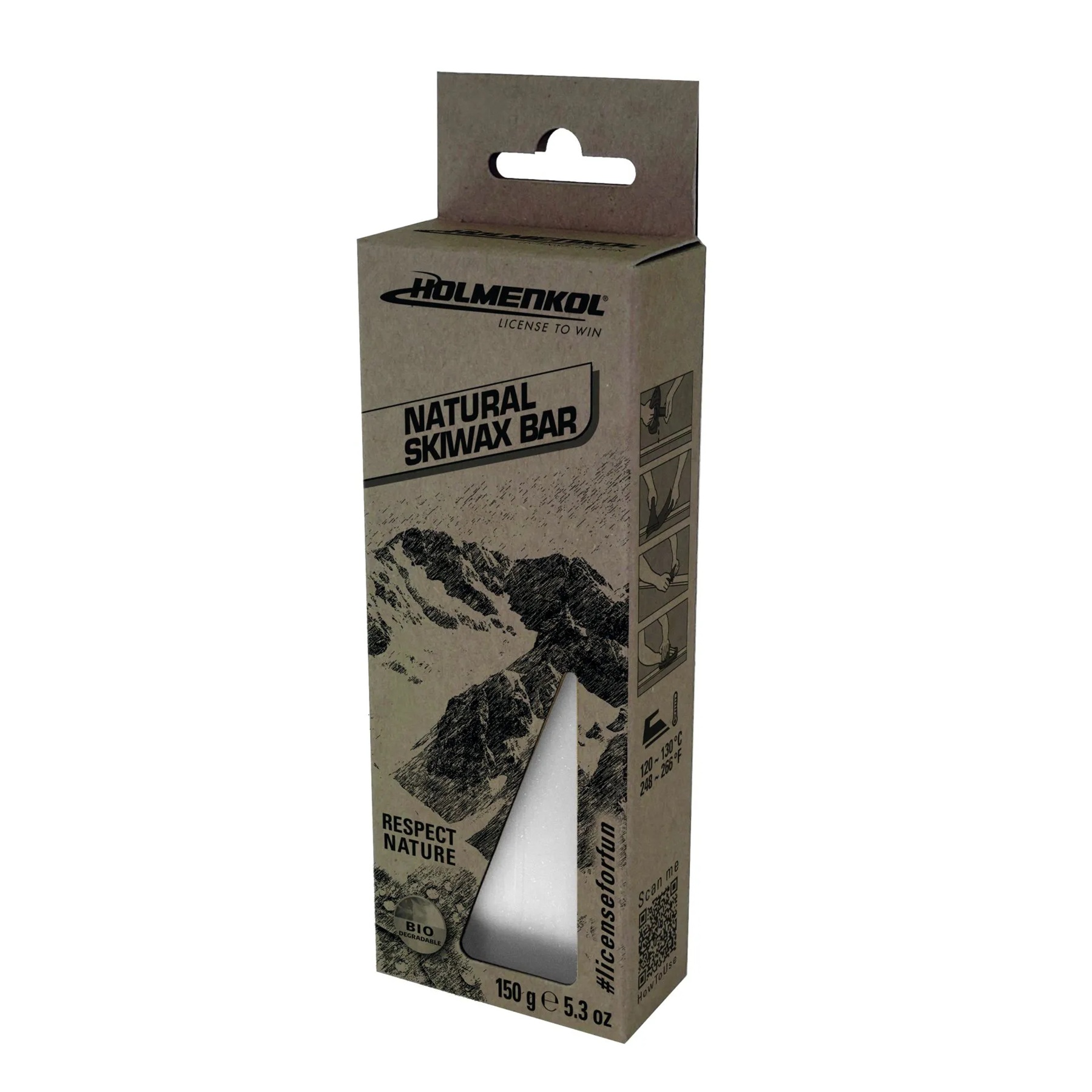 Holmenkol NATURAL SKIWAX BAR - Skiwachs 1x150g