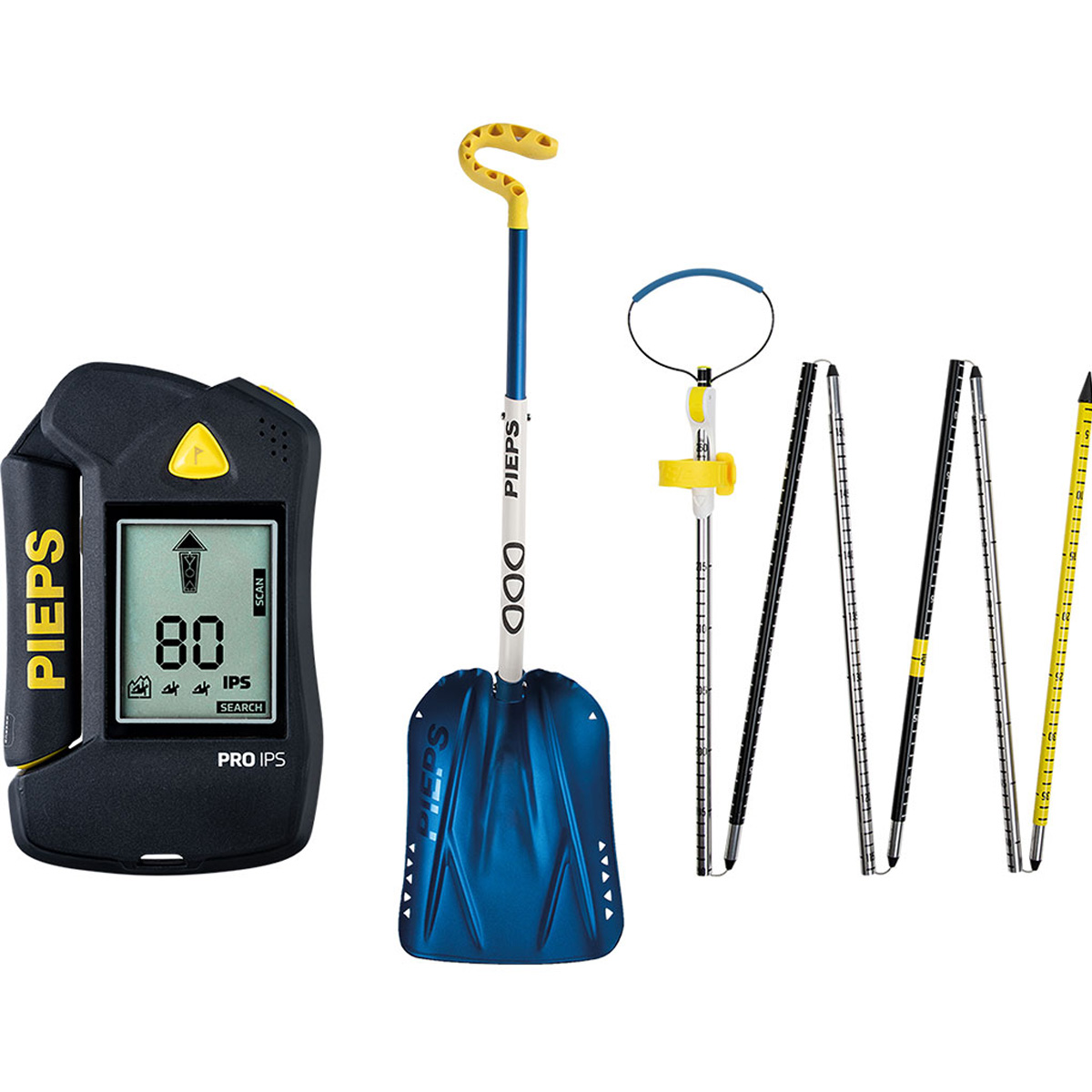 PIEPS SET ULTIMATE PRO IPS - LVS-Gerät/Schaufel/Sonde - Lawinenverschütteten-Suchgerät im Set 
