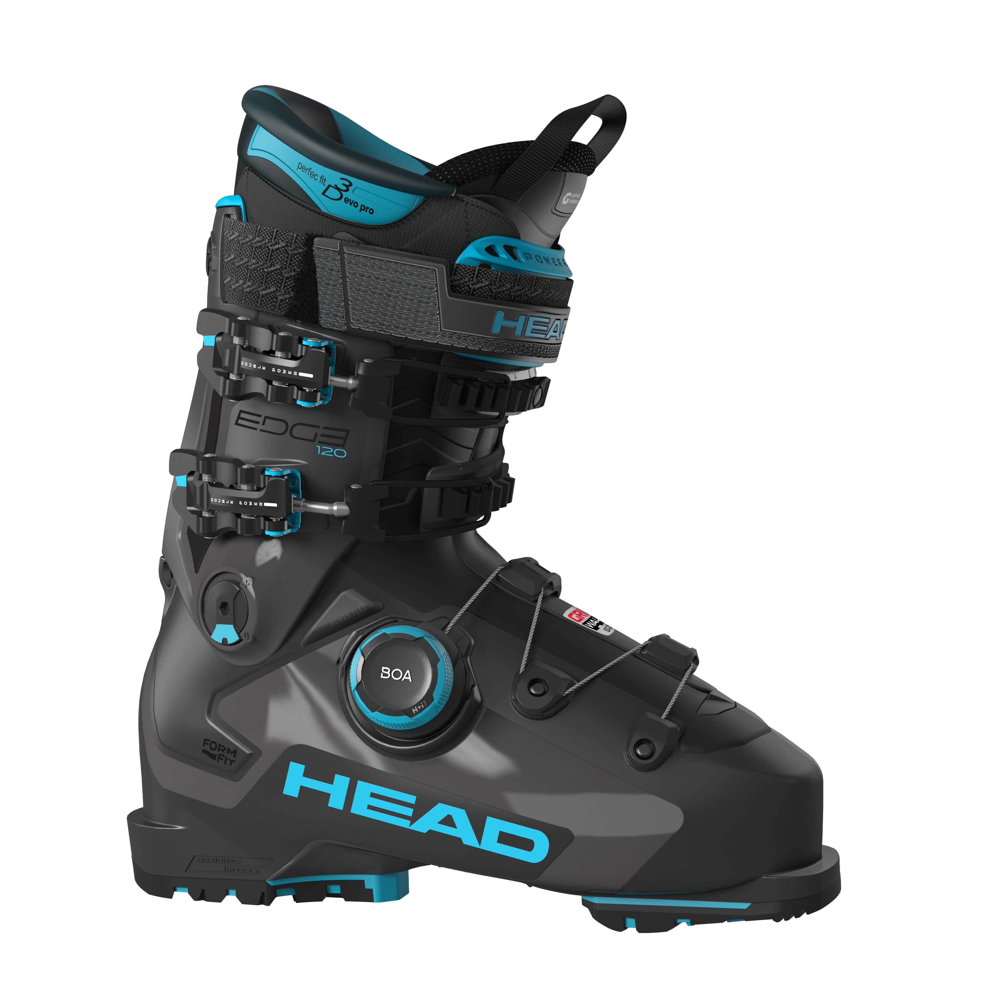 HEAD EDGE 120 HV GW BOA ANTHRACITE-SPEEDBLUE - Skischuhe für Herren