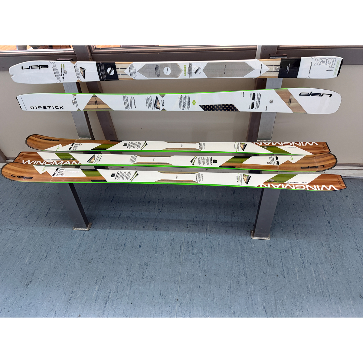 Ski-Bank – Unikat aus Ski & Edelstahl - SELBSTABHOLUNG 