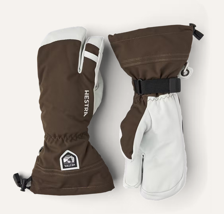 HESTRA Army Leather Heli Ski Handschuhe 3-Finger Unisex